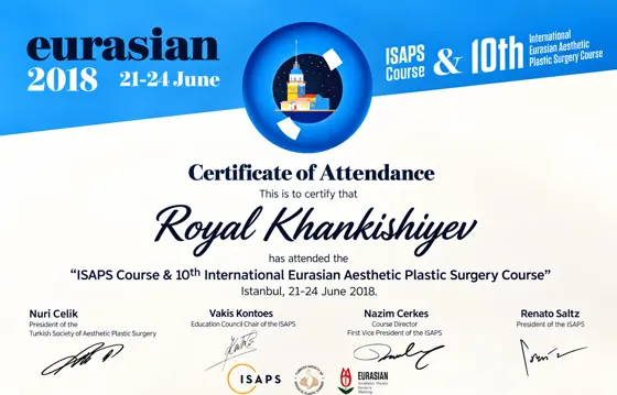 ISAPS Course и 10-й Евразийский курс эстетической пластической хирургии
